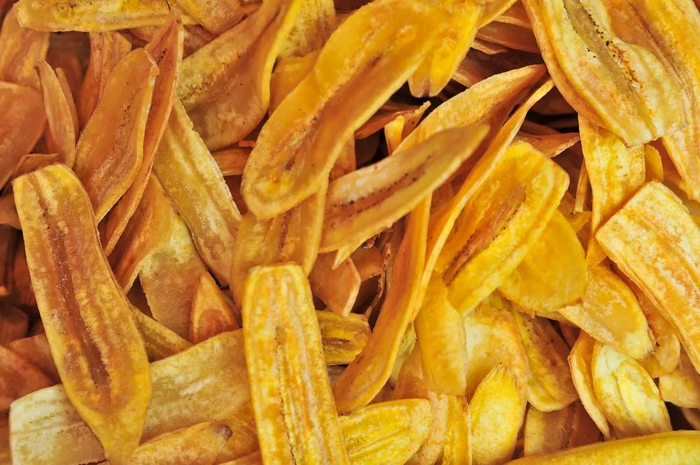 Bananenchips — bij Rialto Restaurant