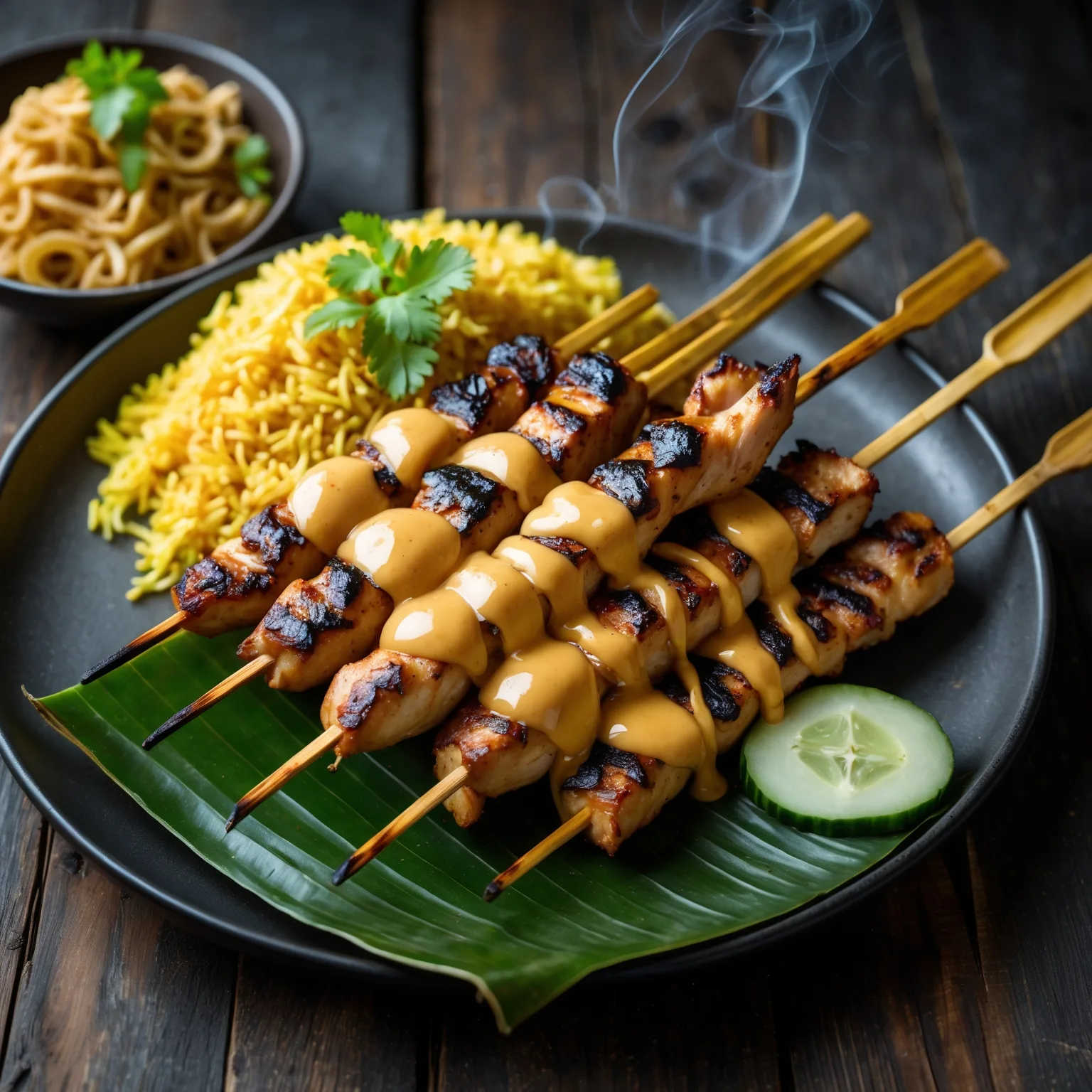 Kip Sate — bij Rialto Restaurant