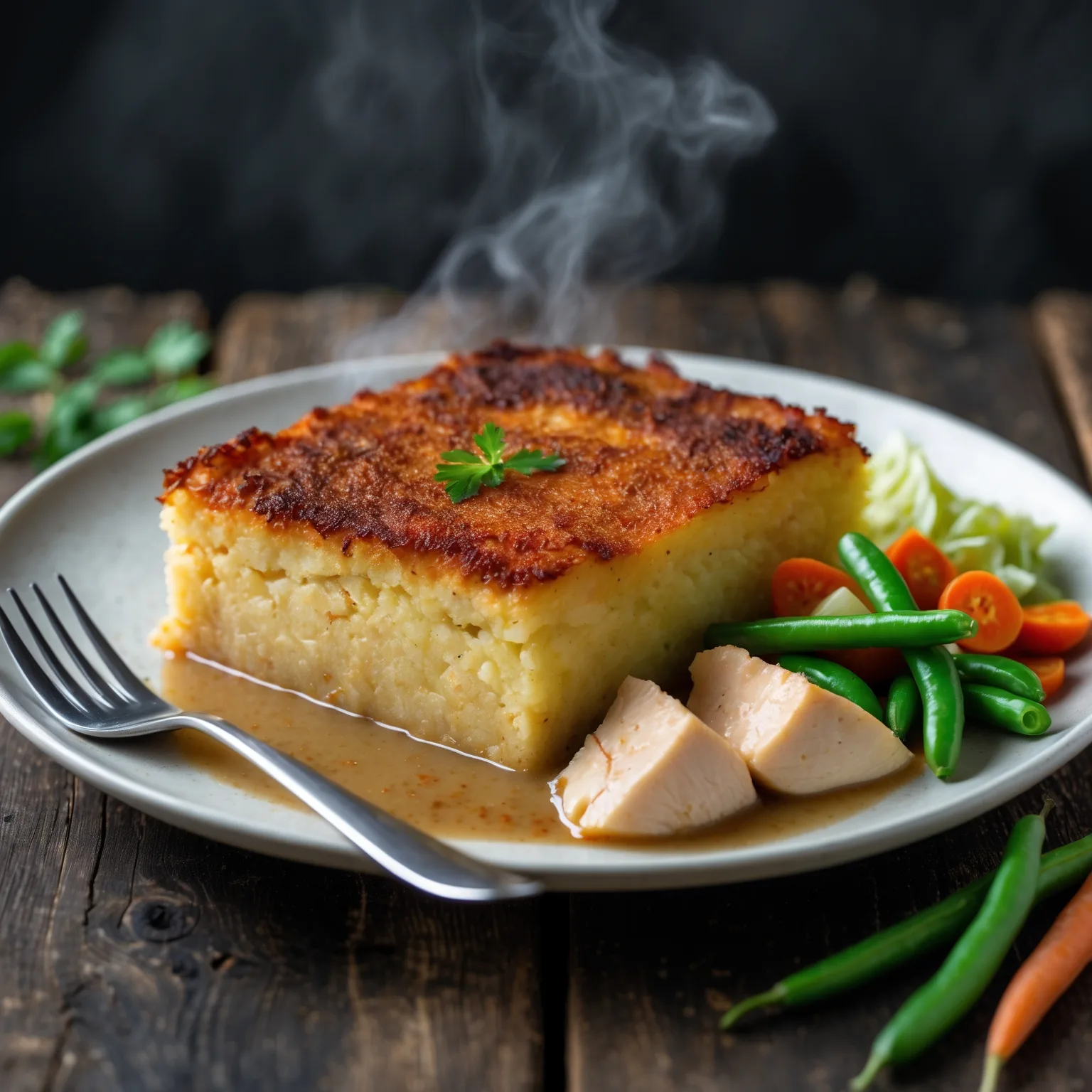 Pom, Groente en Kip — bij Rialto Restaurant
